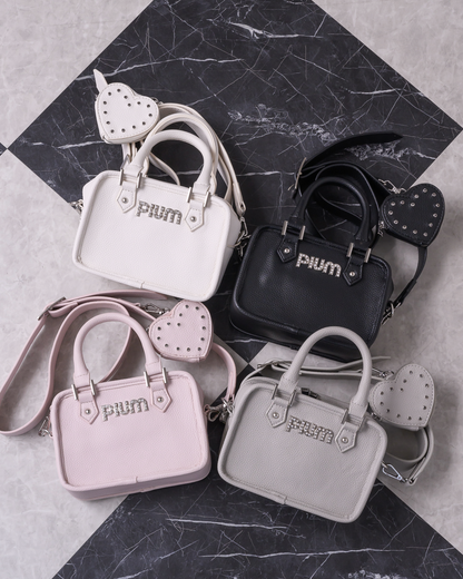 ハートポーチ付きミニボストンバッグ – pium ハートポーチ付きミニボストンバッグ – pium