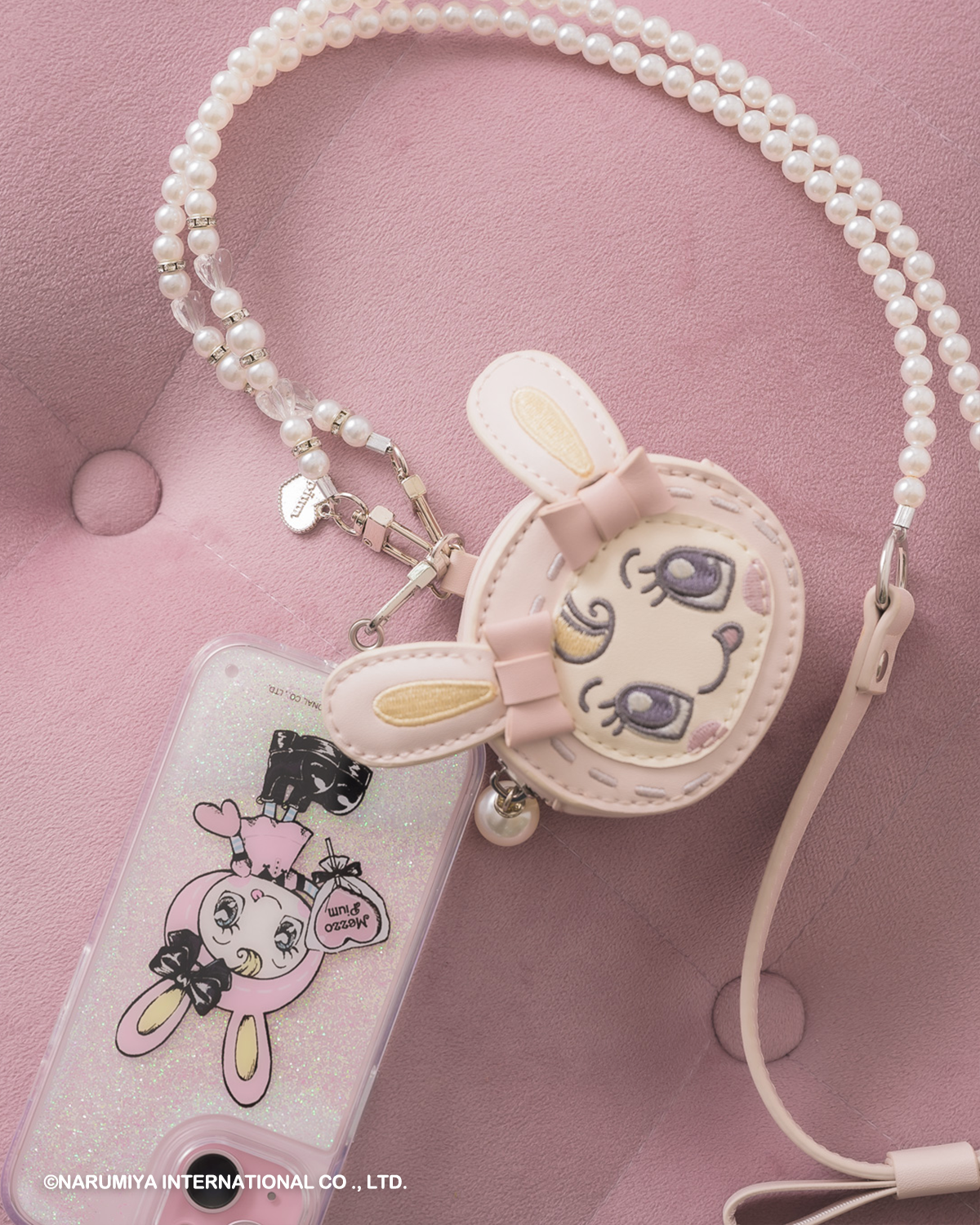 pium Mezzo Piano べリエちゃんグリッターiPhoneケース 新品 pium×Mezzo Piano ベリエちゃんグリッターiPhoneケース