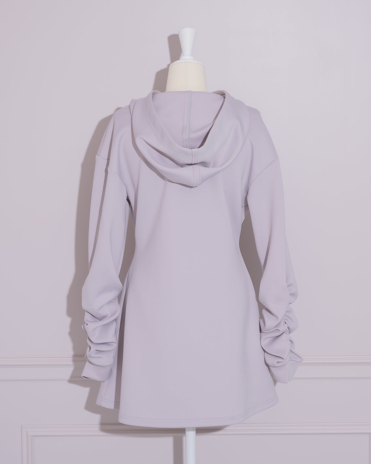 カットアウトボンディングパーカーワンピ