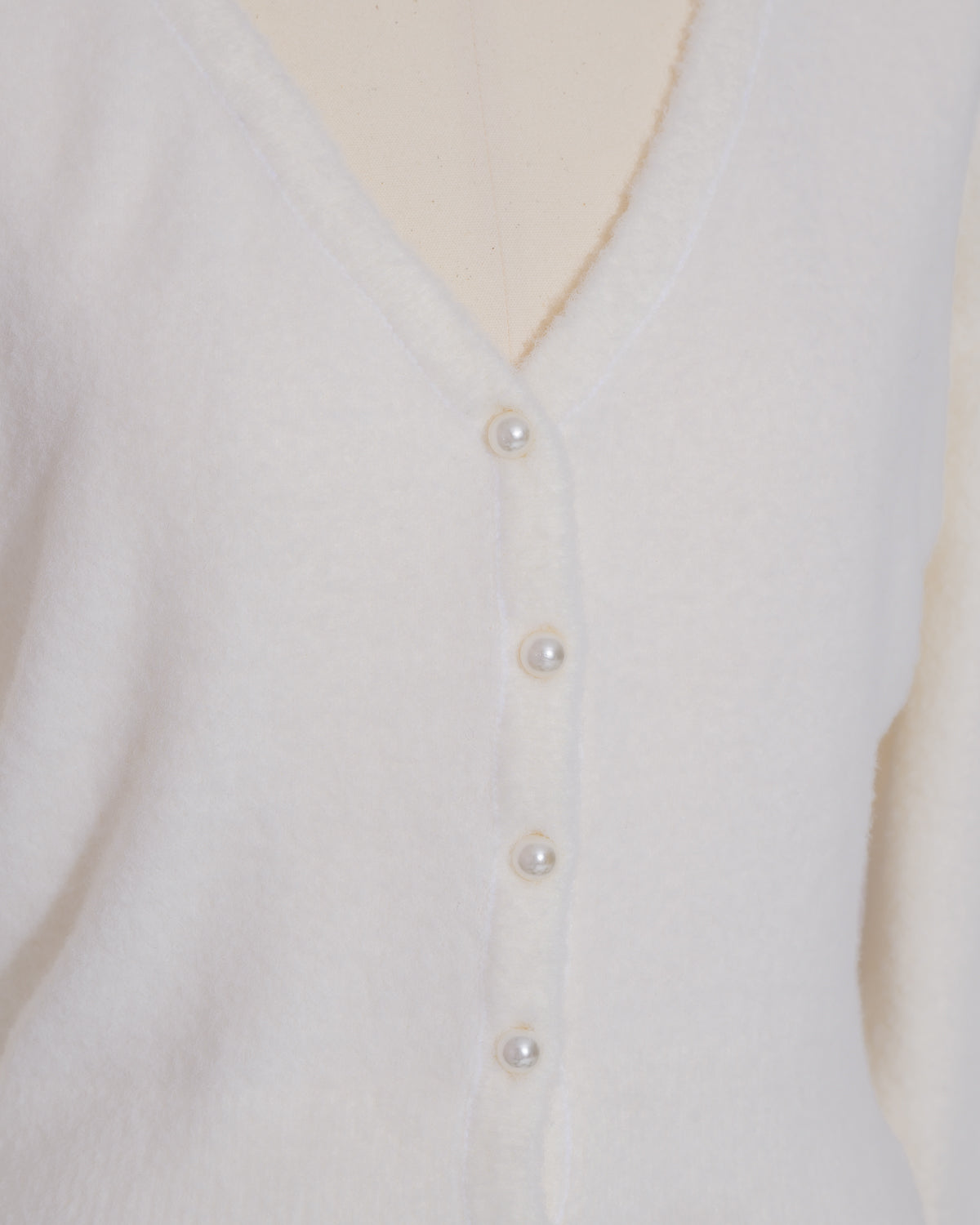 ファー付きマシュマロニットカーディガン