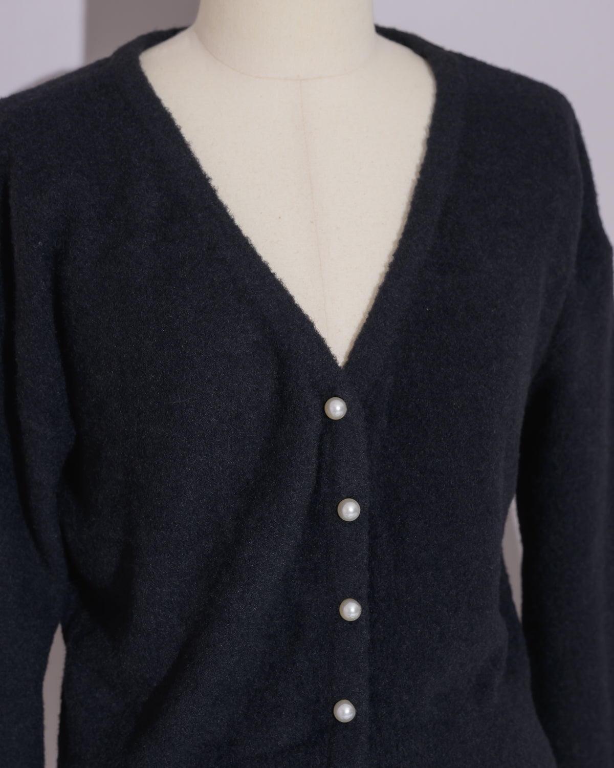 ファー付きマシュマロニットカーディガン