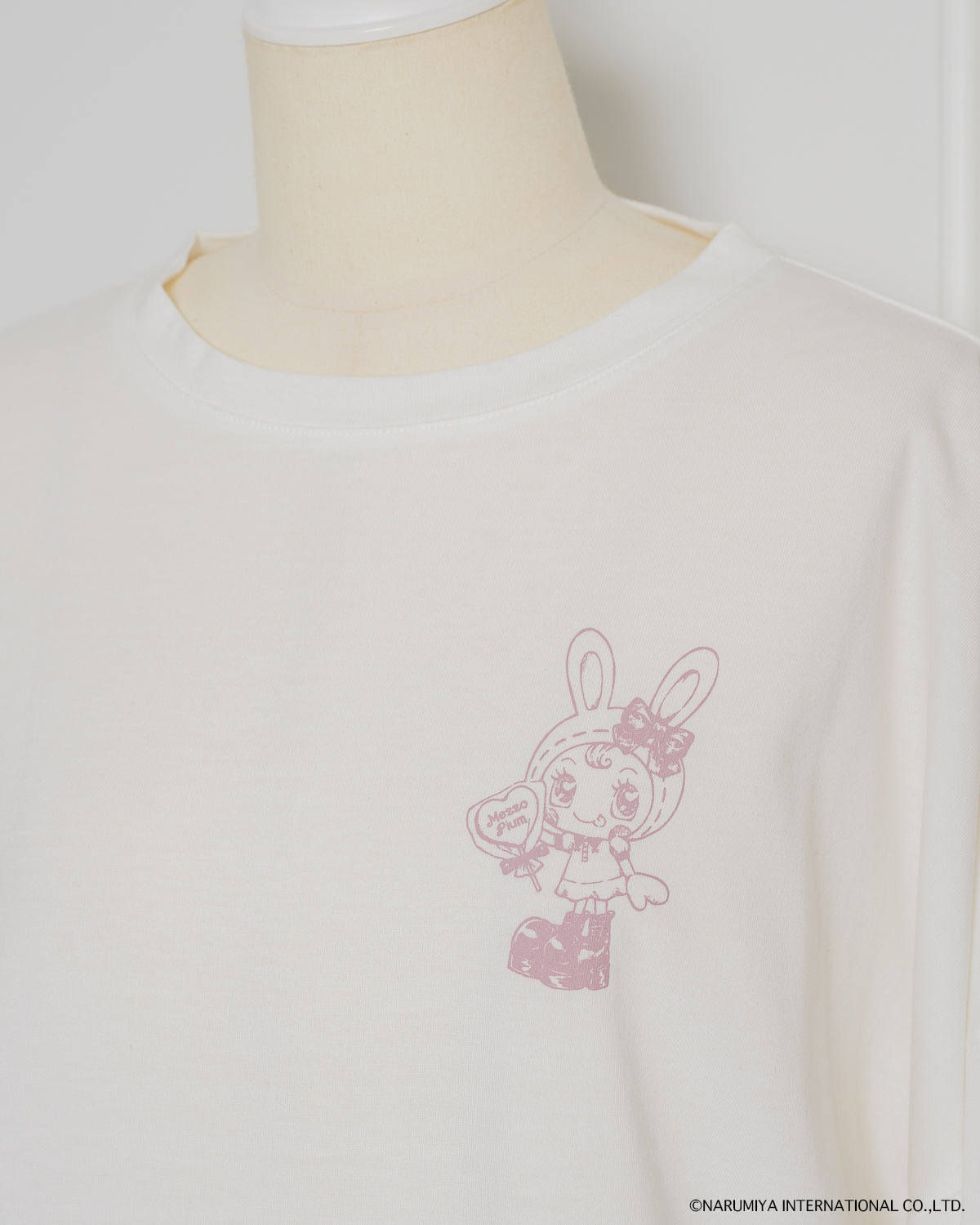 pium×Mezzo Piano ベリエちゃんハートケーキロングTシャツ