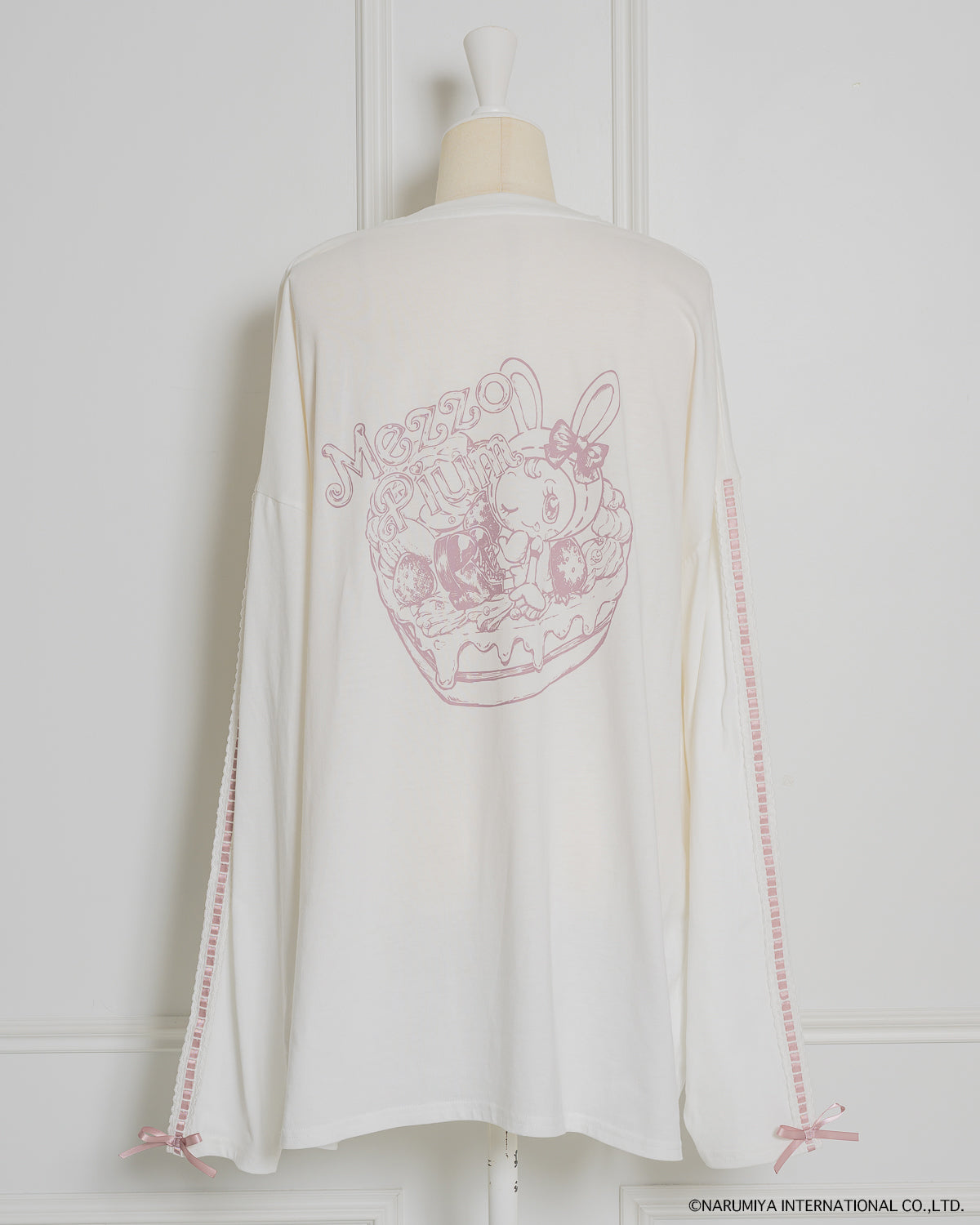 pium×Mezzo Piano ベリエちゃんハートケーキロングTシャツ