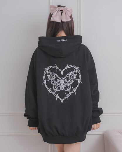 Papillon Captifオーバーサイズジップパーカー