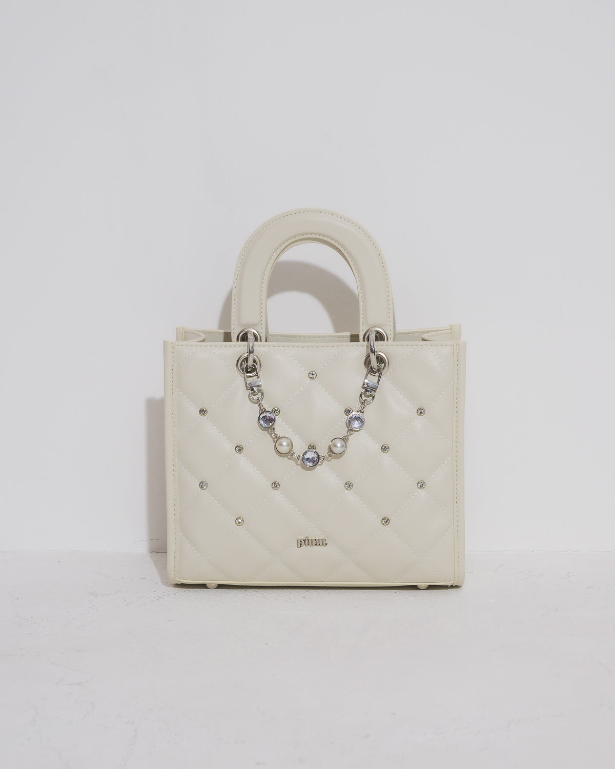 ビジューキルティングミニトートバッグ