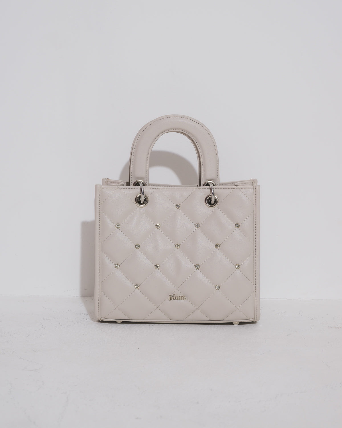 ビジューキルティングミニトートバッグ