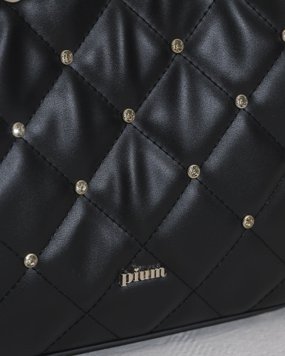 ビジューキルティングミニトートバッグ