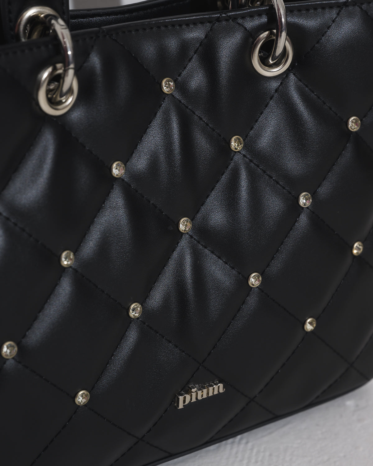 ビジューキルティングミニトートバッグ