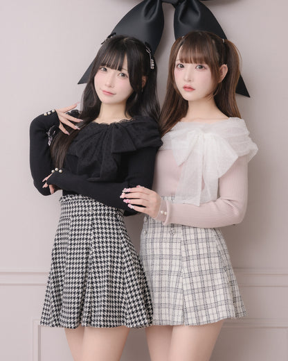 （左）モデル身長：157cm/着用カラー:ブラック（右）モデル身長：162cm/着用カラー:ピンク×ホワイト