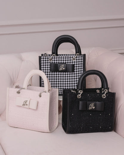 フロントリボンスクエアミニトート