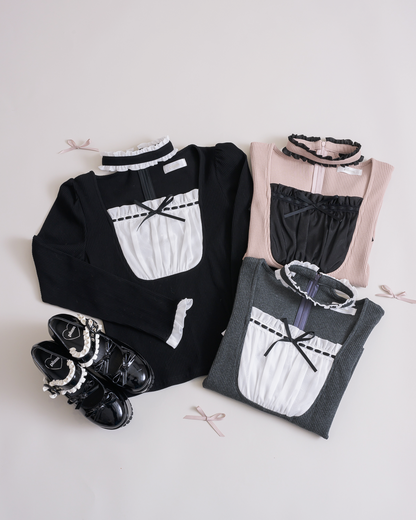 ラウンドフリルチョーカーカットソー – pium ラウンドフリルチョーカーカットソー – pium