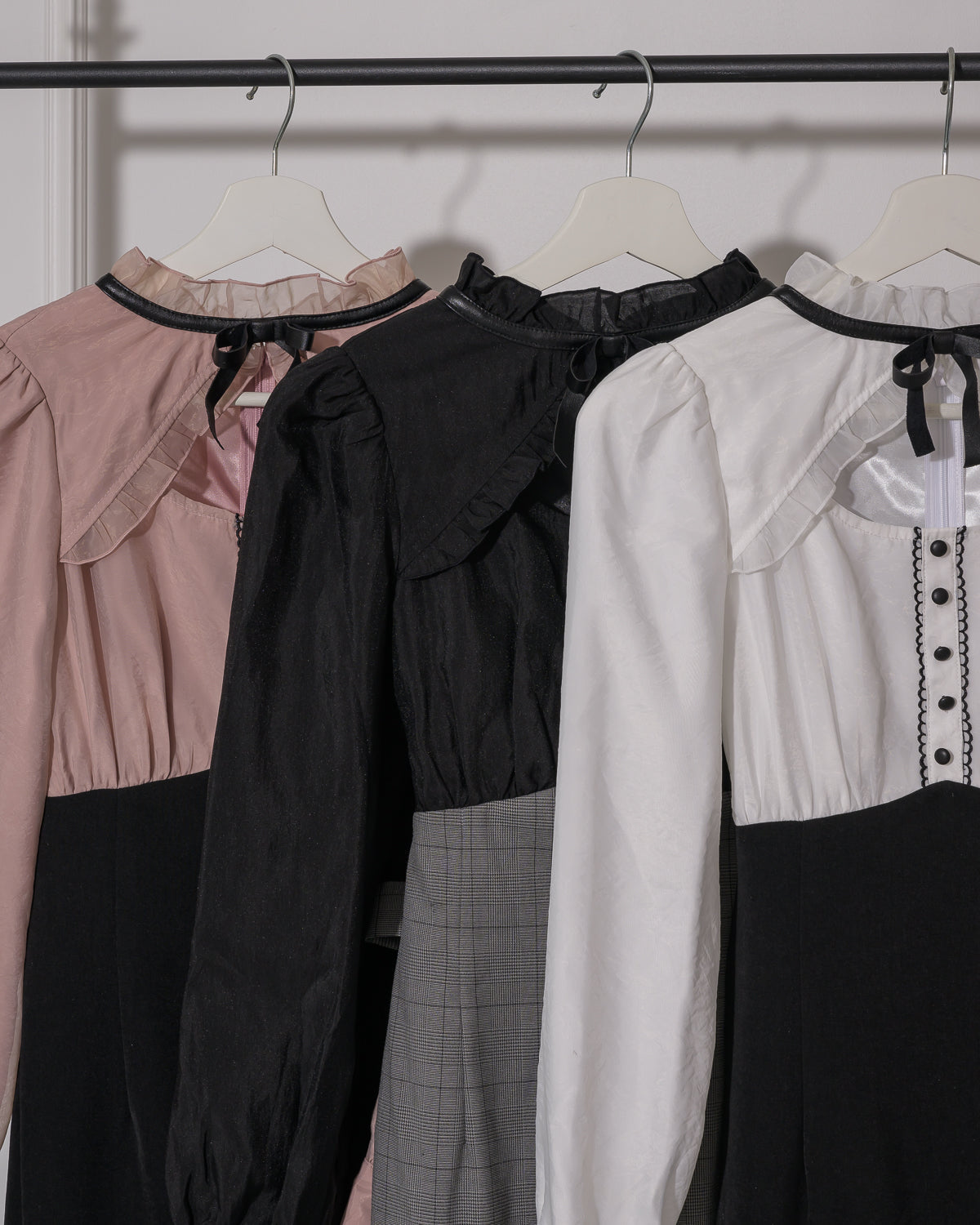 シアーケープドッキングロングワンピース