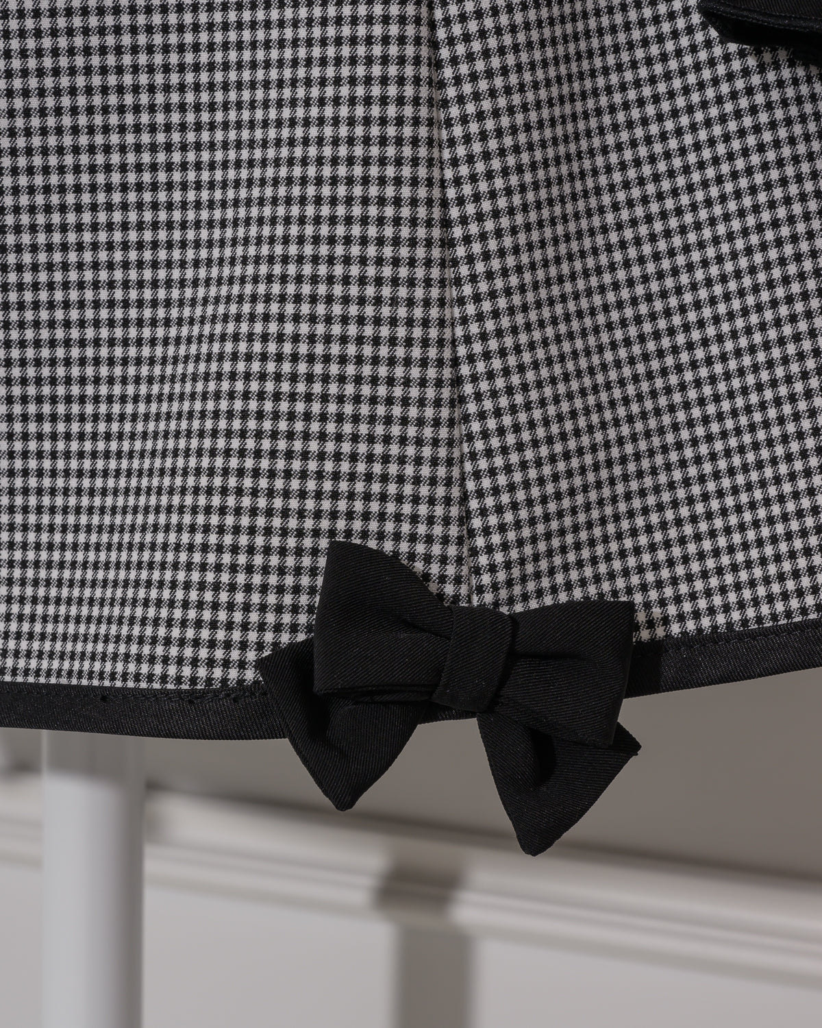 バイカラーリボンレイヤードフレアワンピ