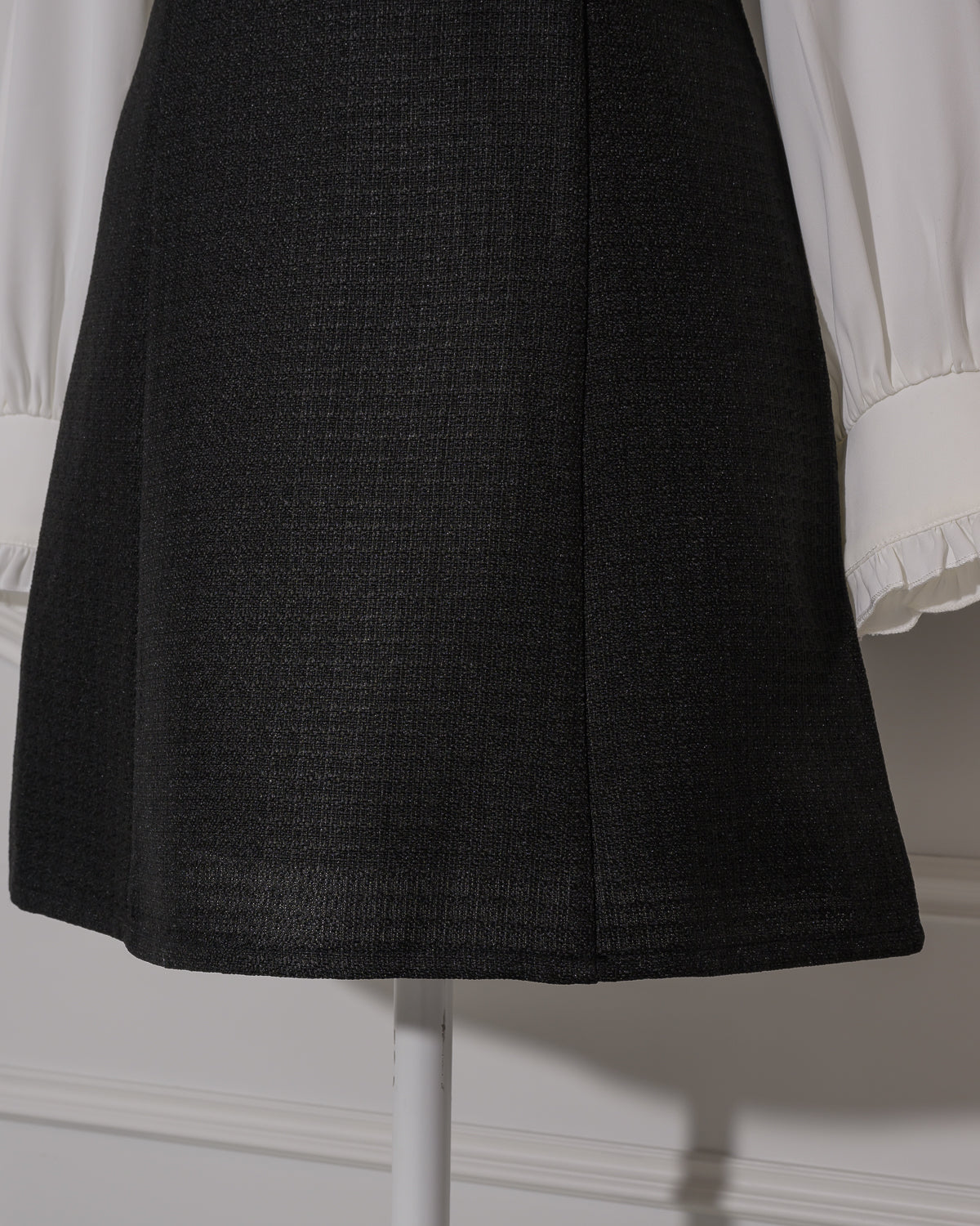 フリルカラーツイードミニワンピース