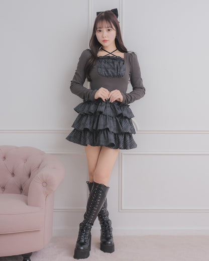 モデル身長：157cm/着用カラー:チャコール