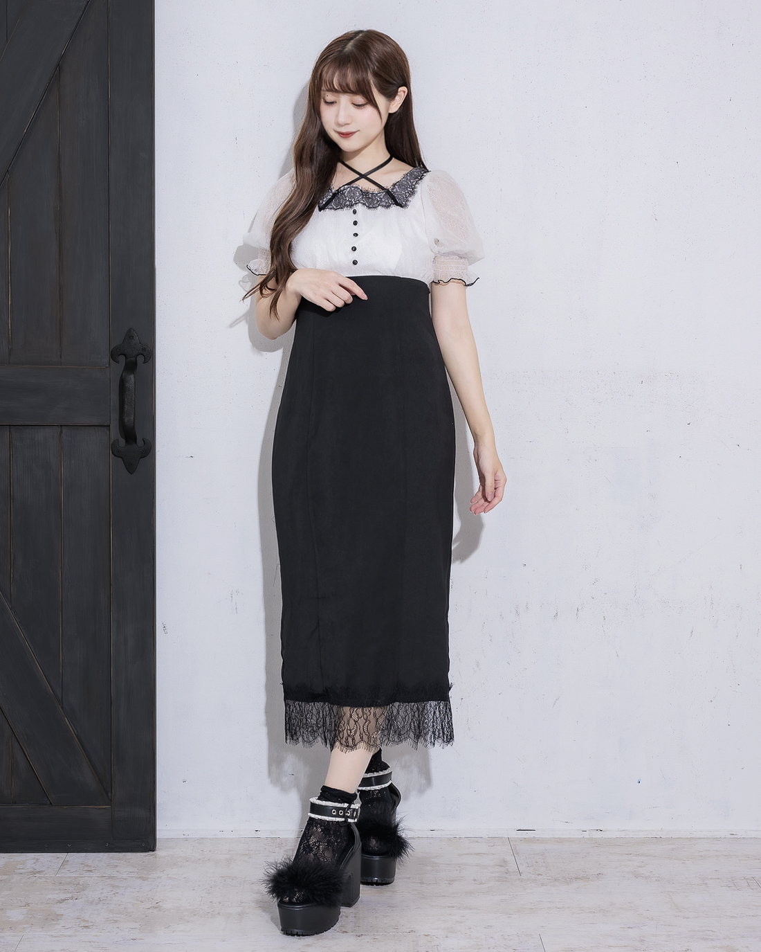 pium レースドッキングタイトロングワンピース レースドッキングタイトロングワンピース – pium