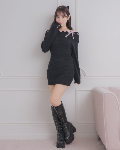 モデル身長：157cm/着用カラー:ブラック