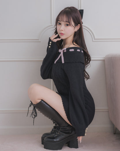 モデル身長：157cm/着用カラー:ブラック