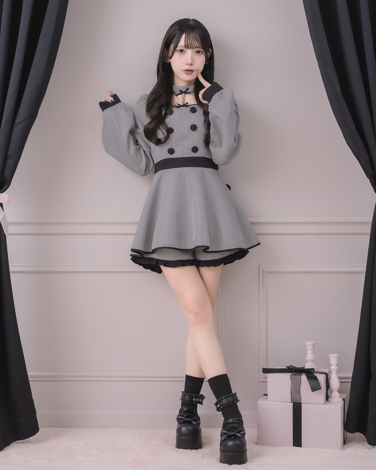 モデル身長：152cm/着用カラー：ミックス