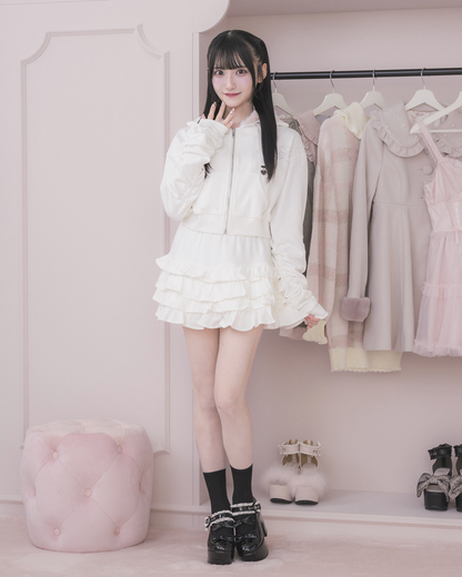 モデル身長：157cm/着用カラー:ホワイト