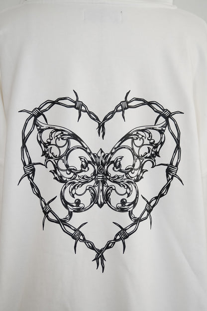 Papillon Captifオーバーサイズジップパーカー