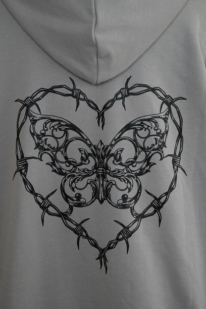 Papillon Captifオーバーサイズジップパーカー