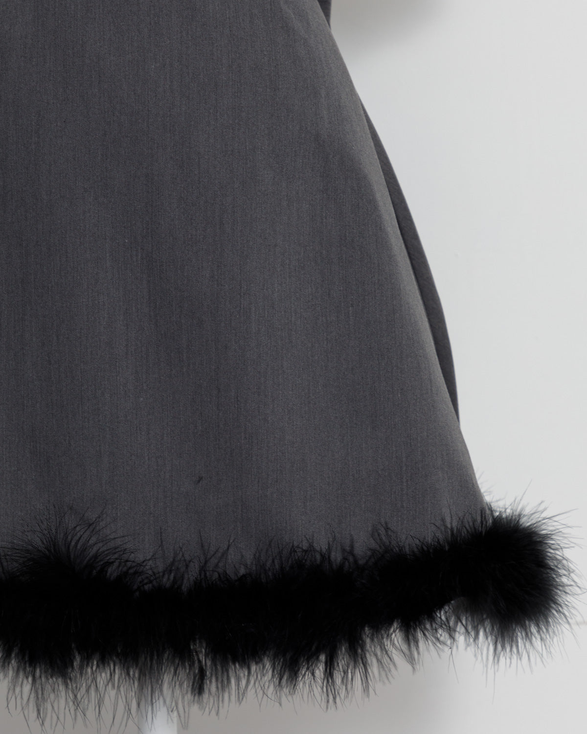 パフスリーブファーワンピース