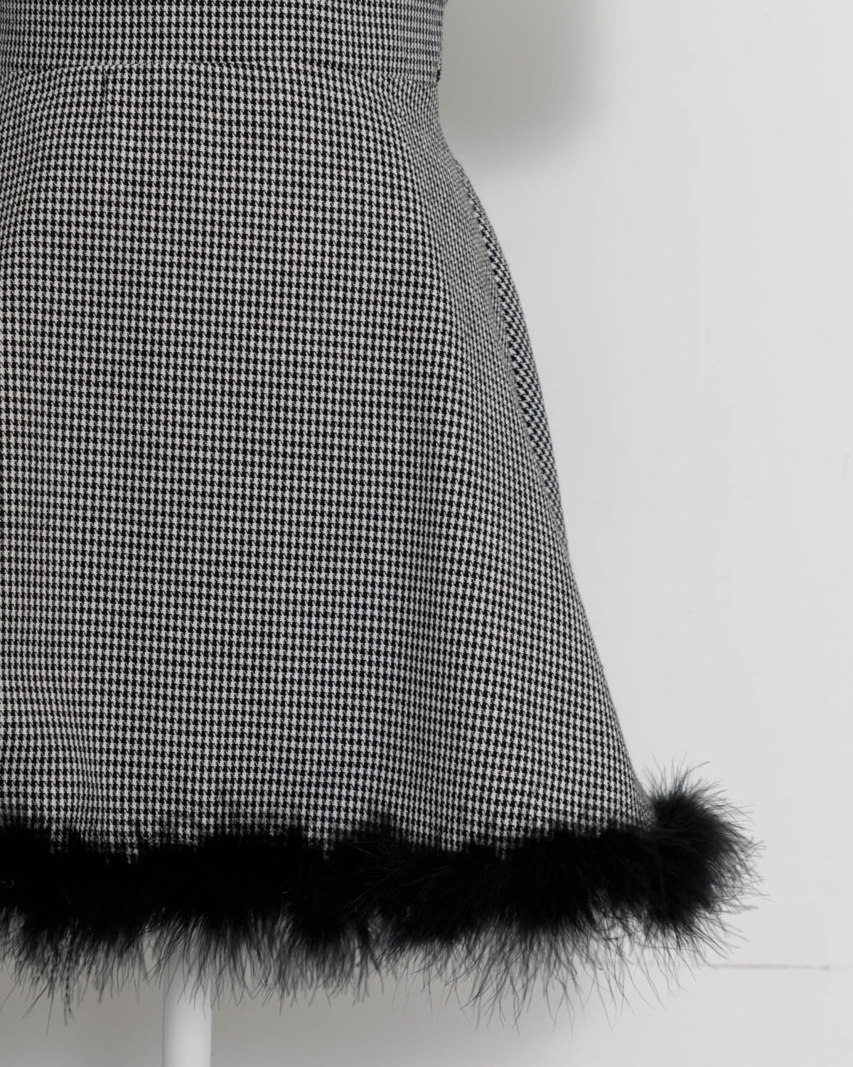 パフスリーブファーワンピース