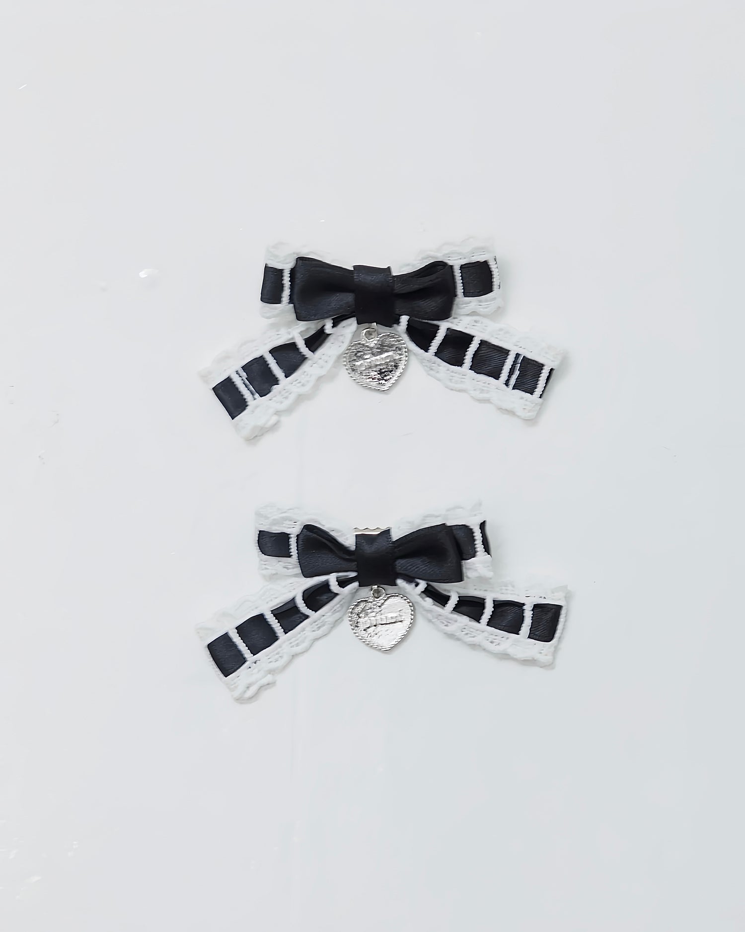 レースリボンドールクリップセット