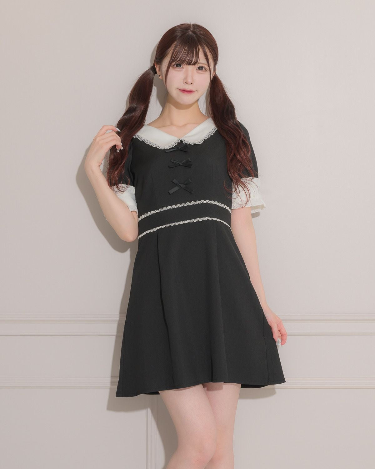 モデル身長:161cm/着用カラー:ブラック