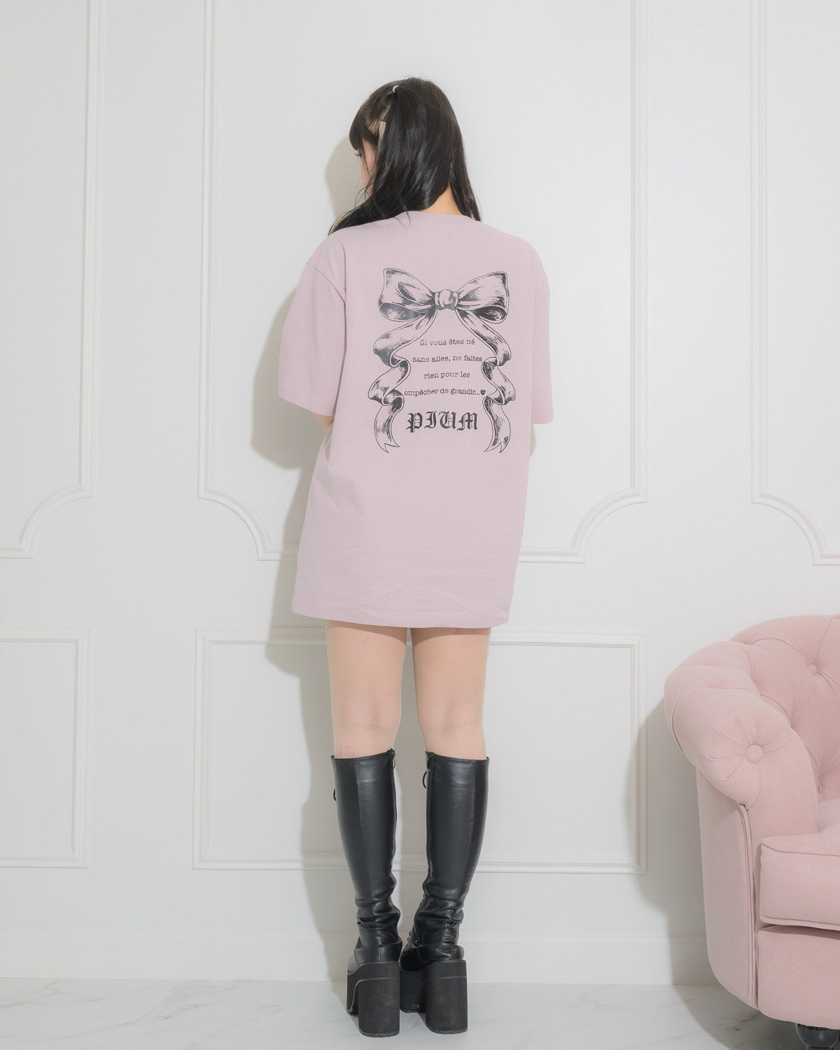 モデル身長:157cm/着用カラー:ピンク