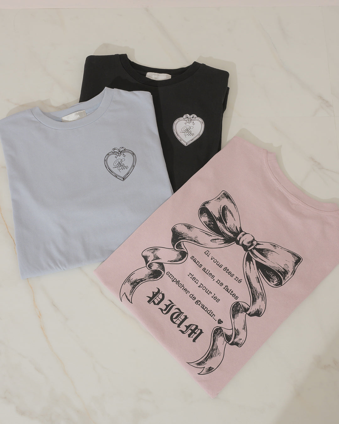 piumリボンオーバーサイズ半袖Tシャツ