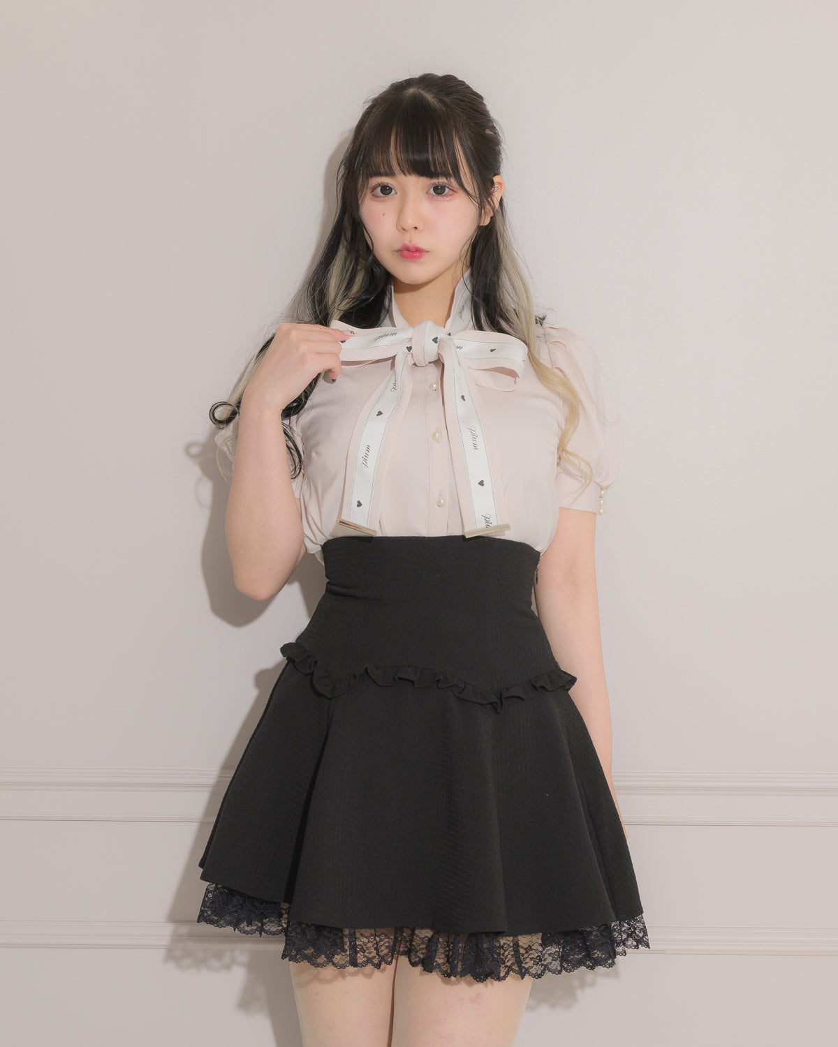 モデル身長:157cm/着用カラー:ピンク