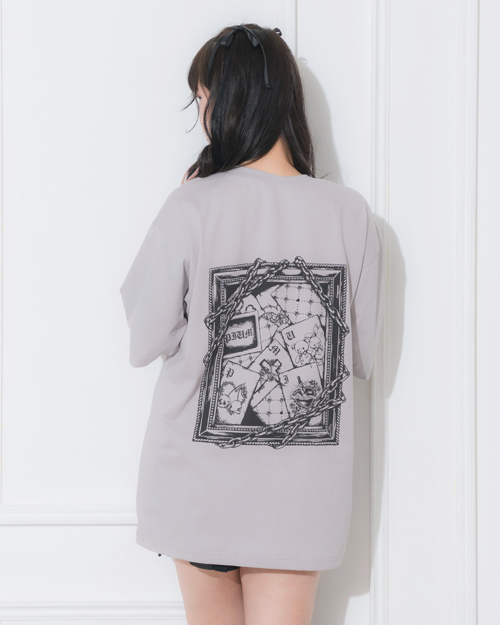 pium fragment trump オーバーサイズ半袖Tシャツ