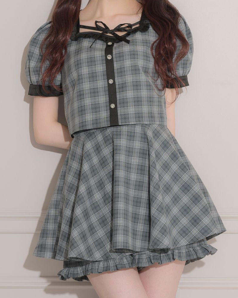 ボリュームフレアフリルスカパン