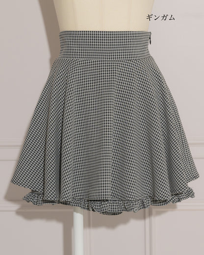 ボリュームフレアフリルスカパン