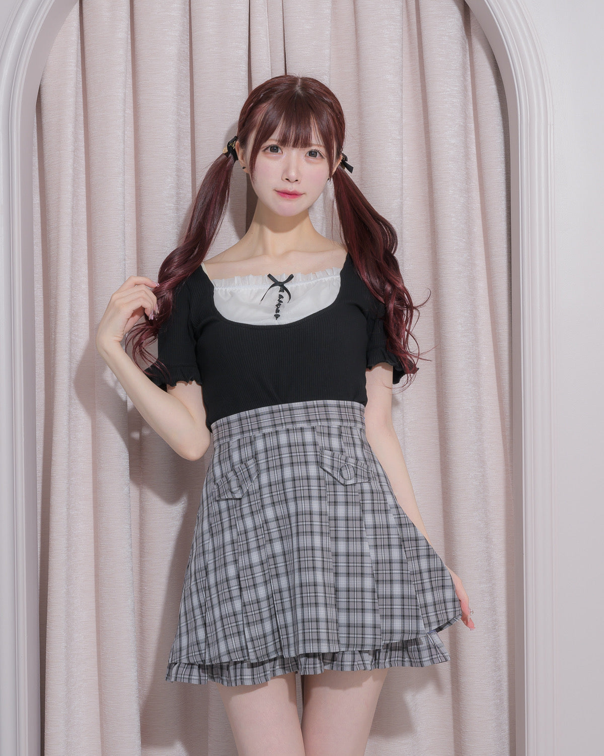 モデル身長:157cm/着用カラー:ミックス