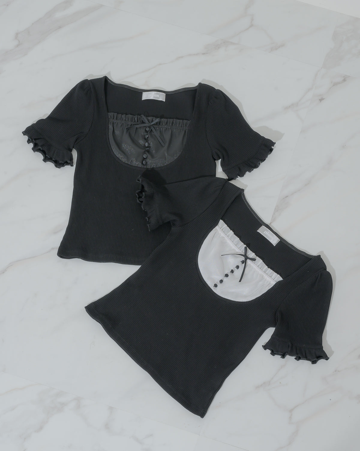 ラウンドフリルドーリーカットソー