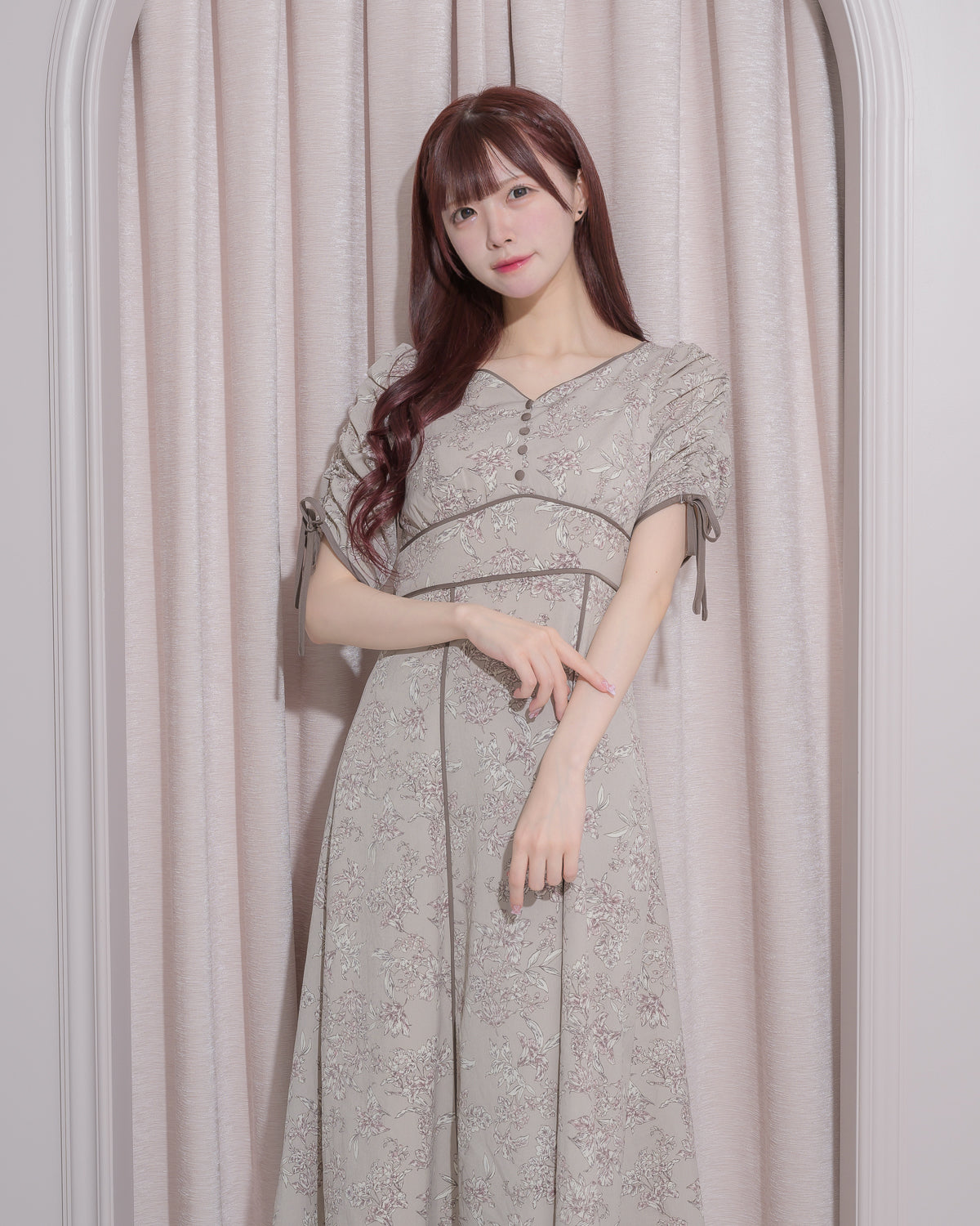 トワルドジュイパイピングロングワンピース