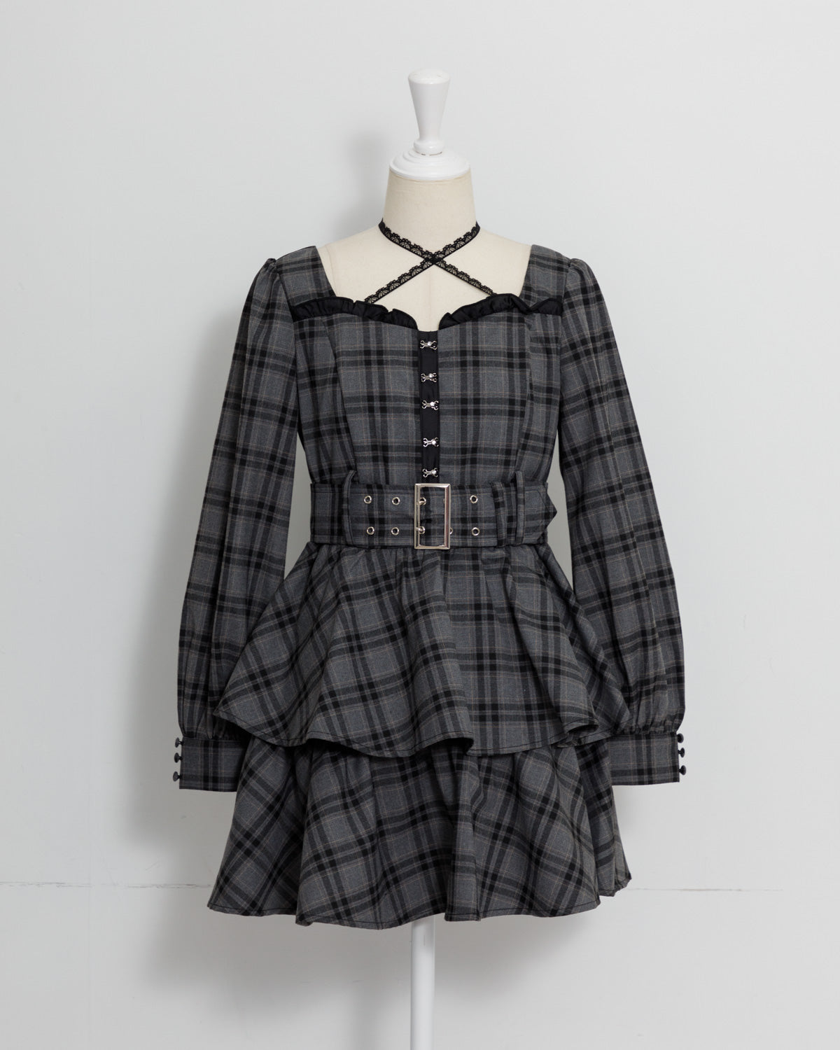 カラー:グレーチェック