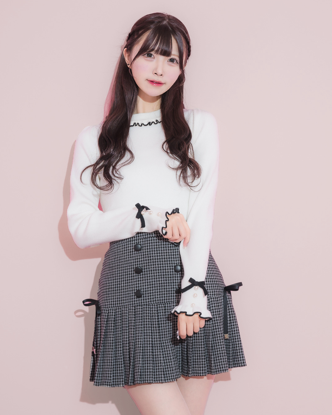 モデル身長:161cm/着用カラー:グレーミックス