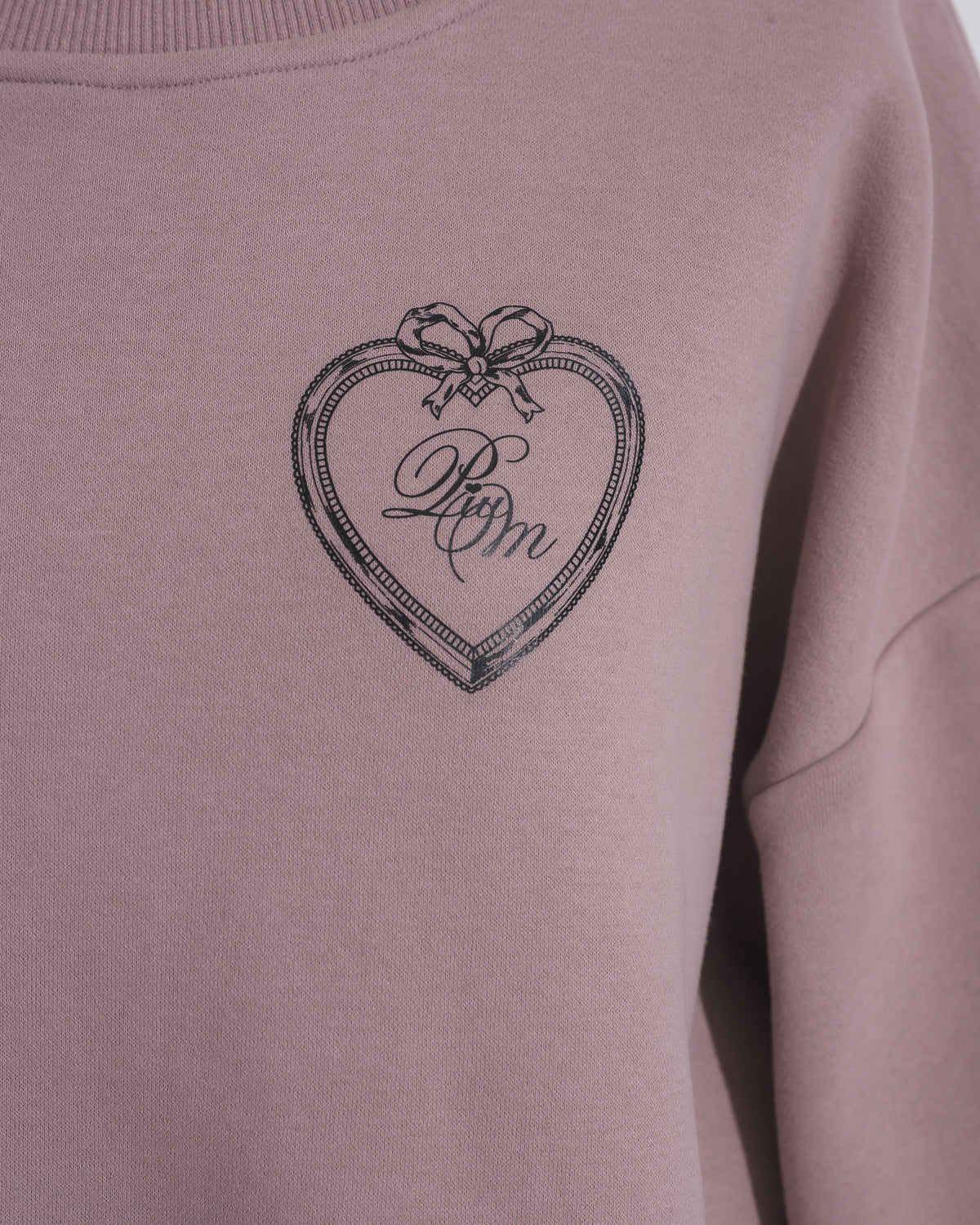 piumリボンオーバーサイズスウェット