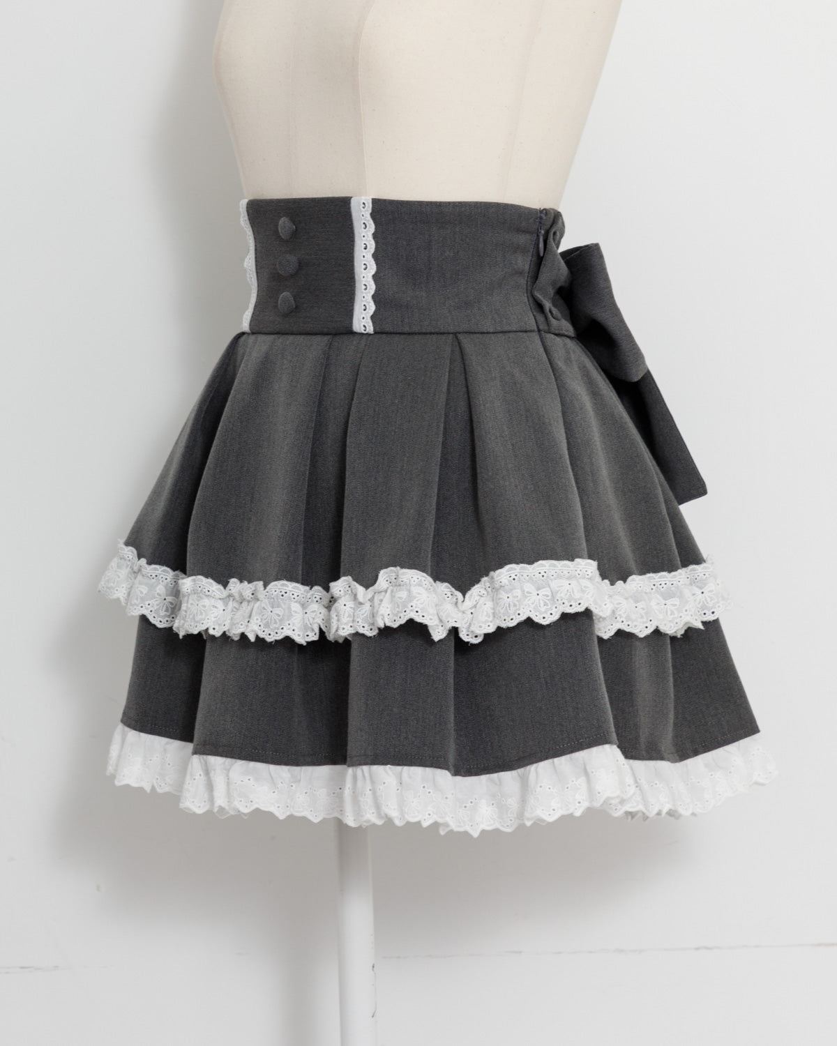 コットンフリルボリュームタックスカート