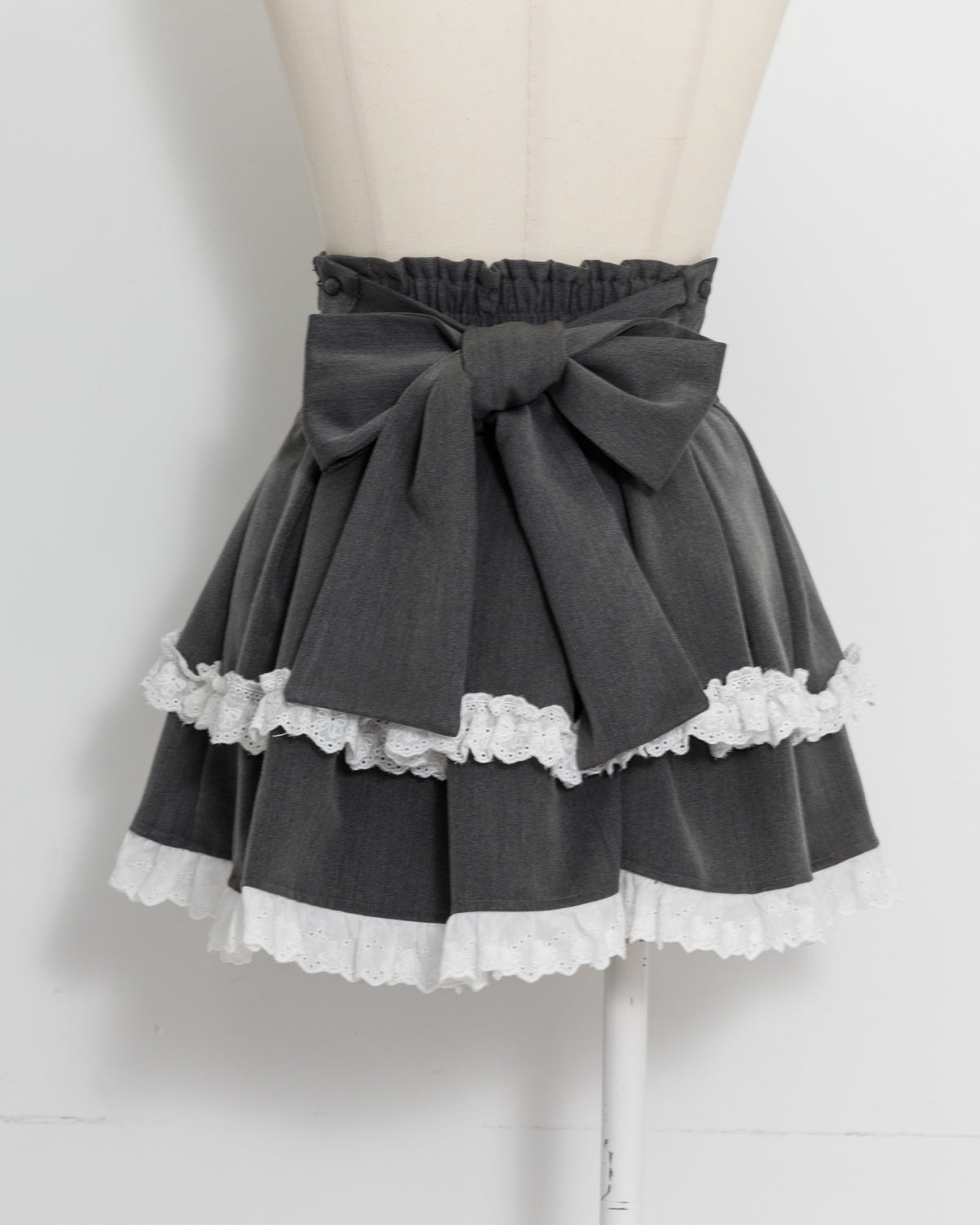 コットンフリルボリュームタックスカート