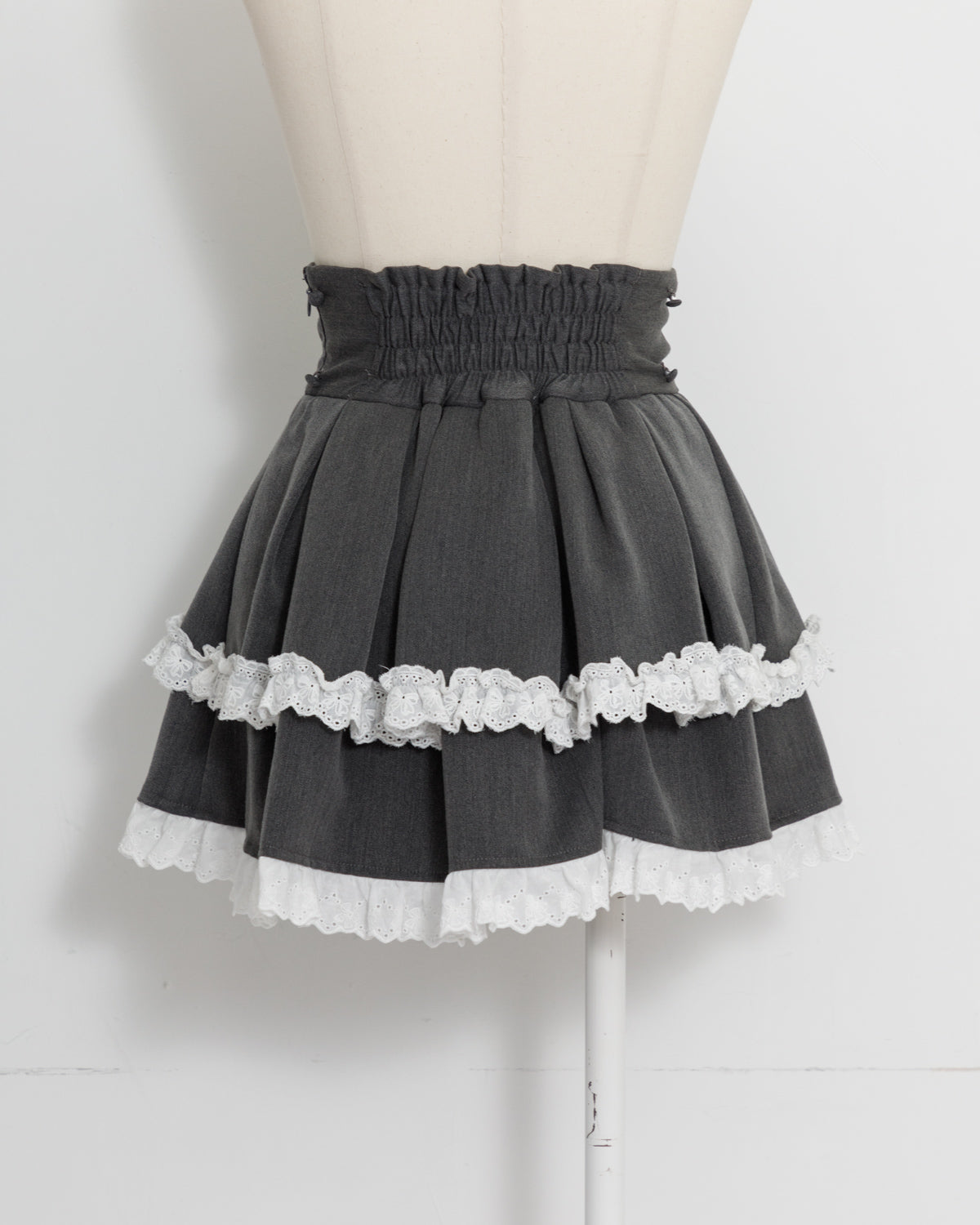 コットンフリルボリュームタックスカート