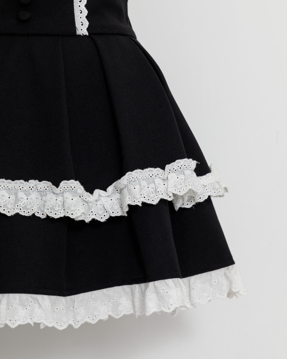 コットンフリルボリュームタックスカート