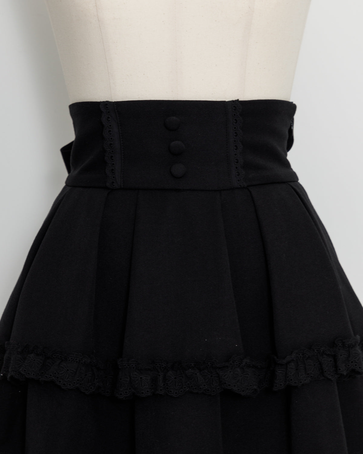 コットンフリルボリュームタックスカート