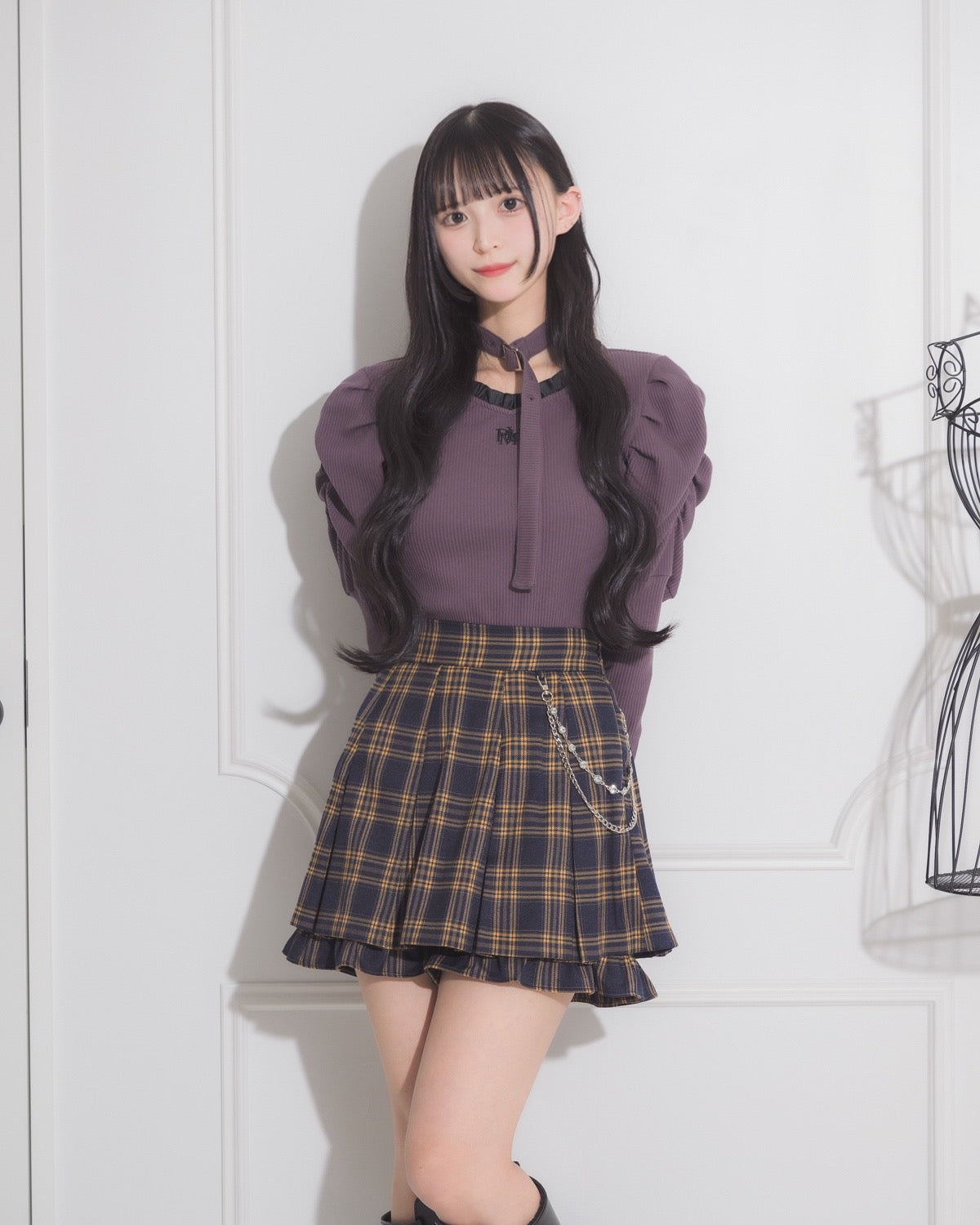 モデル身長:163cm/着用カラー:チャコール