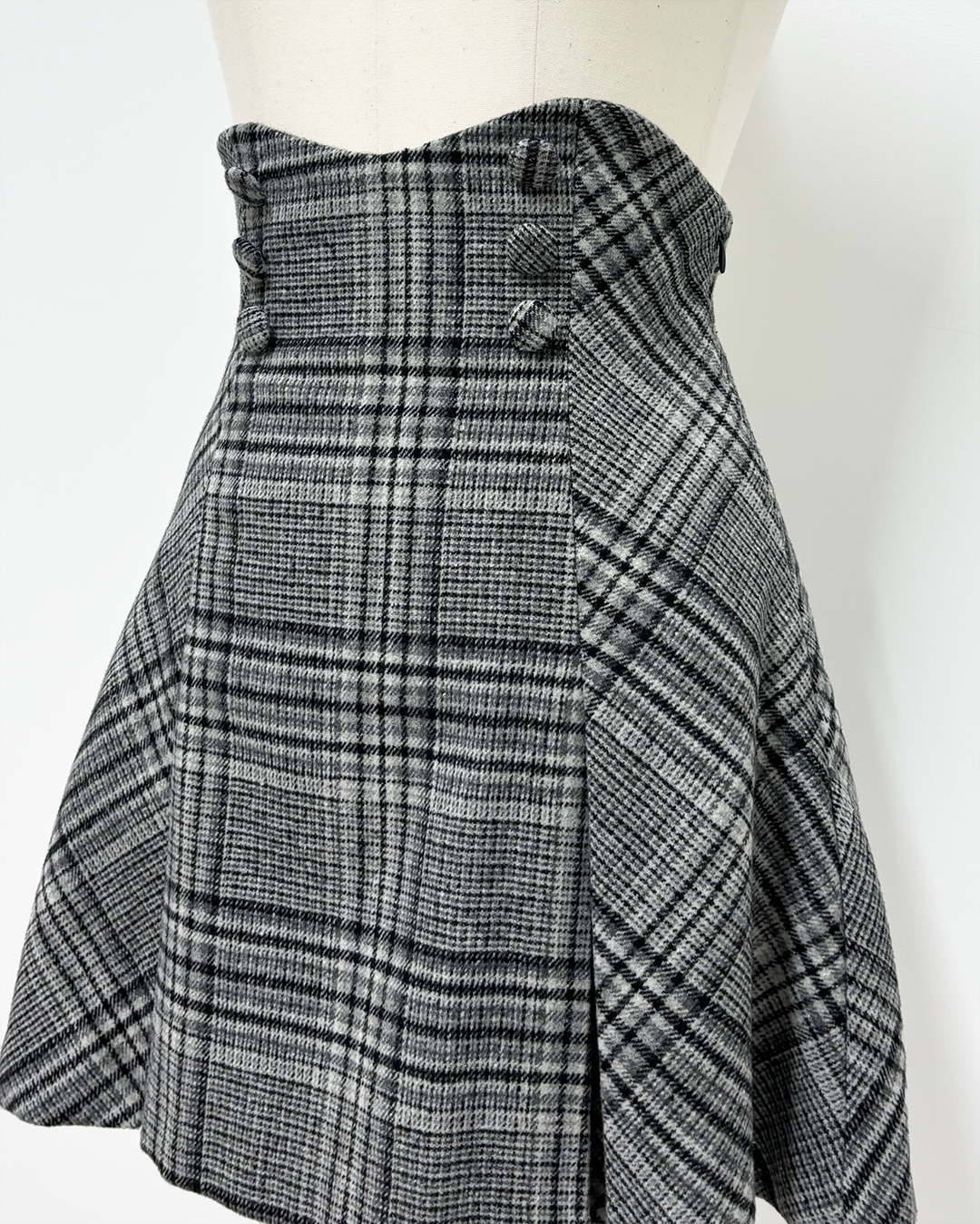 ハイウエストボックスタックミニスカート