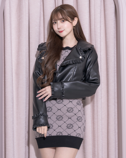 peacenowフリルジャケット 美品 ブラックピースナウ BPN ジャケット peacenowフリルジャケット 美品 ブラックピースナウ BPN ジャケット